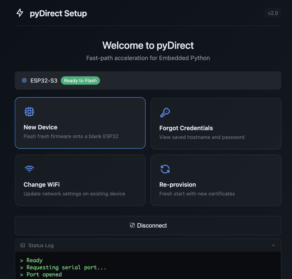 pyDirect Setup